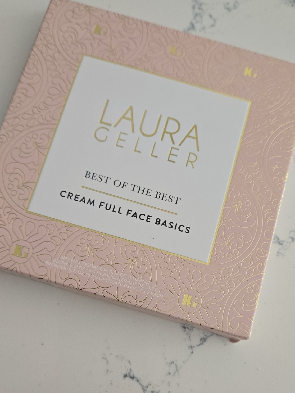 Laura Geller Pink and Gold Cream Face Palette